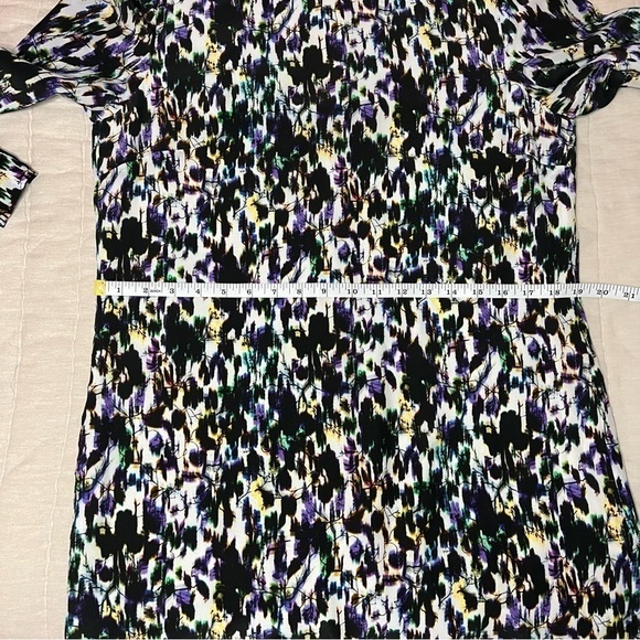 ERDEM Emma Wiggle Abstract Print Silk Mini Shift Dresss - Picture 11 of 16